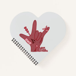 ASL ILY Design - Love Wounded But Still Strong
