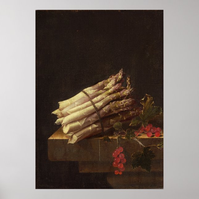 Asparagus - Adriaen van Ostade Fine Art Poster (Frente)