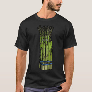 Asparagus Produce Caractere T-Shirt Clássico