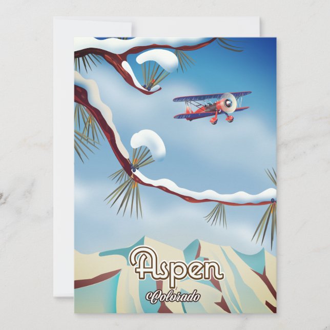 Aspen Colorado poster de viagens (Frente)
