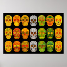 Aspen Leaf Skull Poster 2018