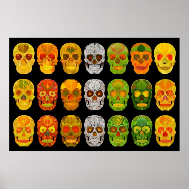Aspen Leaf Skull Poster 2018 (Frente)