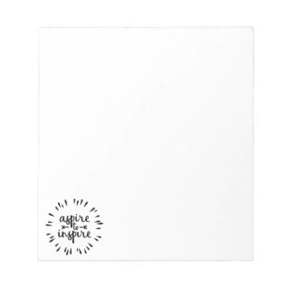 Aspire a inspirar o Bloco de notas