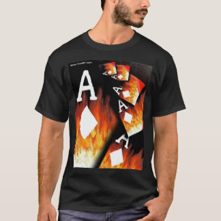 Áss da camisa da decoração T da arte do póquer da