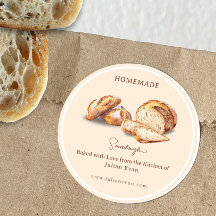 Assado com Amor Adesivo de Pão de Fermentação Case