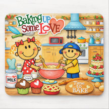 Assando um Pouco de Amor Mousepad