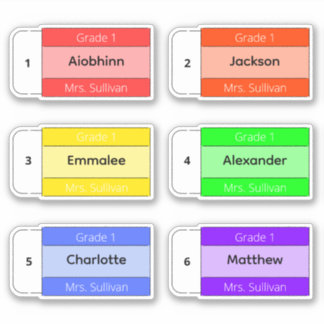 Assar para várias Etiquetas de nome personalizadas