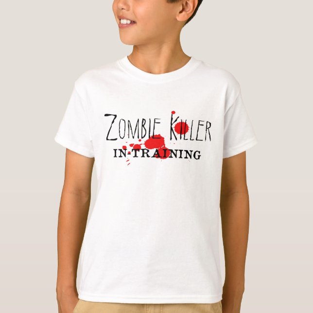 Assassino do zombi no t-shirt da criança do (Frente)
