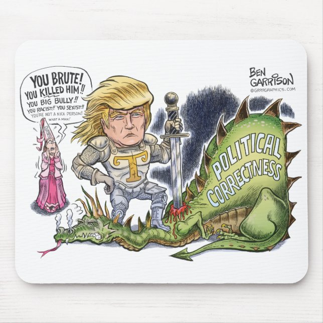 Assassino Mousepad do dragão de Donald Trump (Frente)