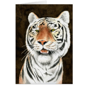 Assediador silencioso - cartão do tigre