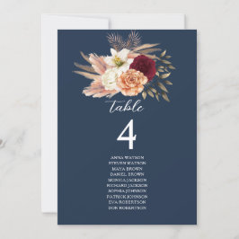 Assentos de Casamento Azul Marinho Borgonha