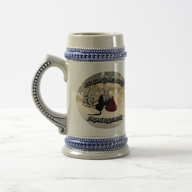 Assentos De Krampus - Caneca de cerveja De Natal (Esquerda)