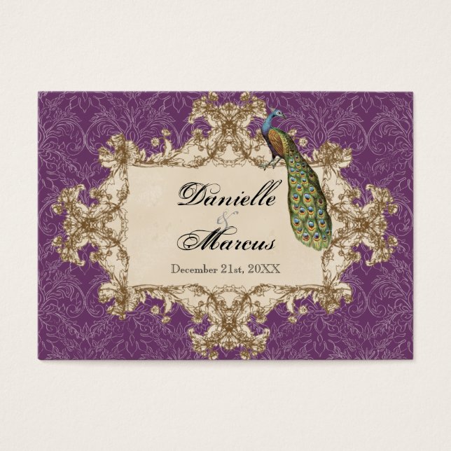 Assentos de mesa - Peacock e Etchings de Vintage R (Frente)