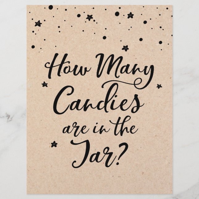 ASSINAR Quantas Candies no Jogo do Chá de fraldas  (Frente)