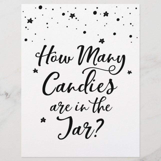 ASSINAR Quantas Candies no Jogo do Chá de fraldas  (Frente)