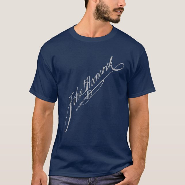 Assinatura de John Hancock - t-shirt (Frente)