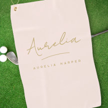 Assinatura de Monograma de Script Dourado Moderno 