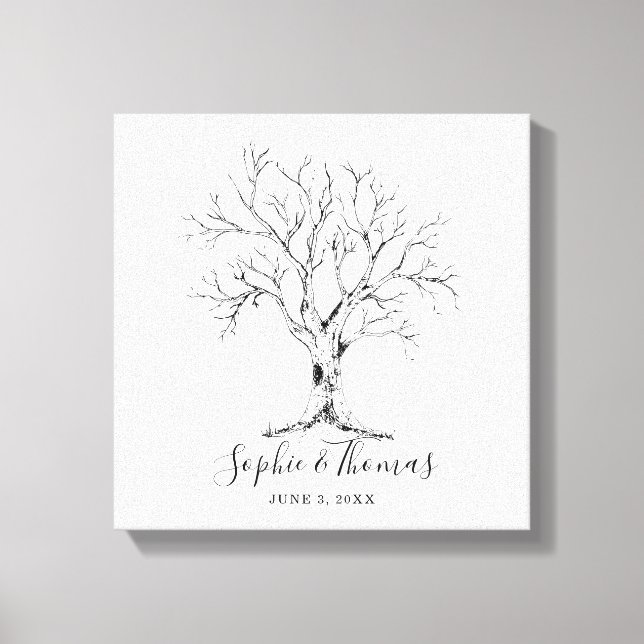 Assinatura do livro de convidado impressão de casa (Frente)