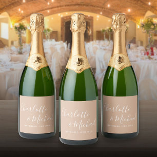 Assinatura Elegante Caligrafada Casamento Bege Mar