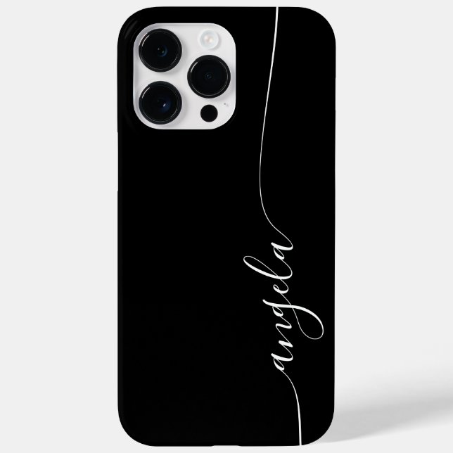 Assinatura Glam Elegante Preto e Branco (Verso)