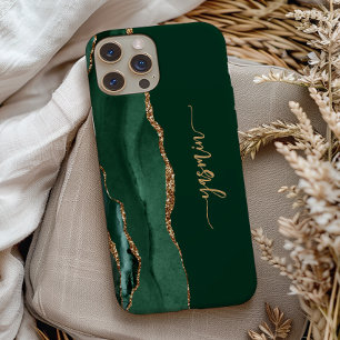 Assinatura Personalizada Esmeralda Verde Ouro Ágat