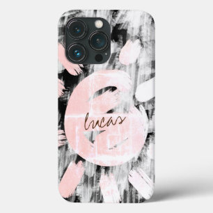 Assinatura Personalizada Falso Monograma Prateado 