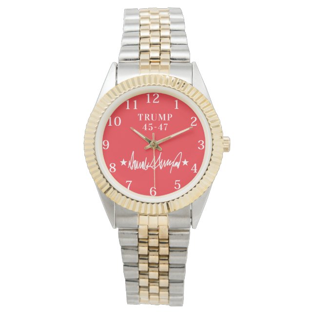 assinatura trump 45-47 eWatch Relógio (Frente)