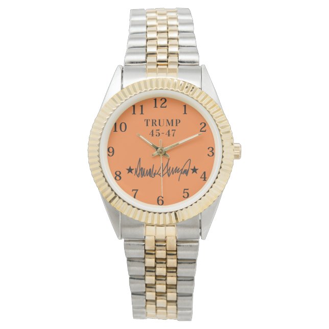 assinatura trump 45-47 eWatch Relógio (Frente)