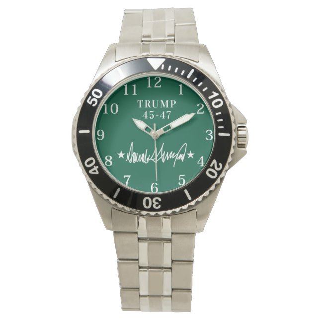 assinatura trump 45-47 eWatch Relógio (Frente)