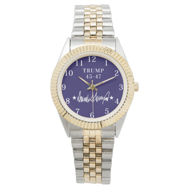 assinatura trump 45-47 eWatch Relógio (Frente)