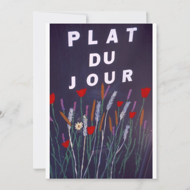 Assine em francês por comida (Frente)