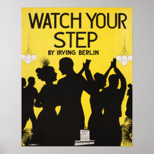 Assista Ao Poster de Música Musical Step Vintage