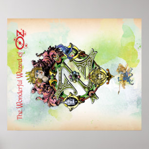 Assistente Clássico de Oz Watercolor Poster