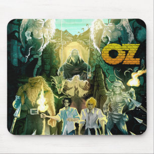Assistente de heróis Oz no mouse pad de perigo