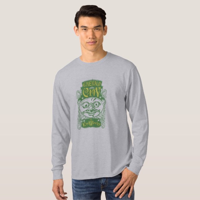 Assistente de Vintage da camiseta Oz Emerald City  (Frente Completa)