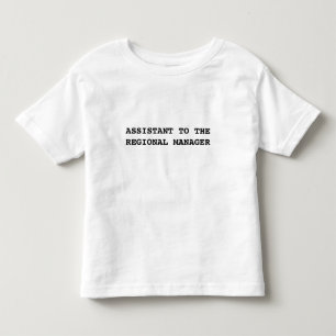 Assistente do gabinete para camiseta do gerente re