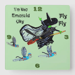 ASSISTENTE DO RELÓGIO DE PAREDE QUADRADA DE VOO OZ