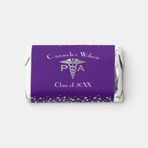 Assistente Médico Graduado Roxo Prata