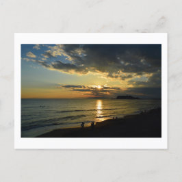 Assistindo ao pôr do sol: Enoshima, cartão postal 