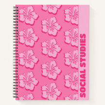 Assunto Escolar Floral Tropical Elegante