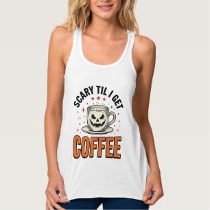 Assustador Até Café Camisa Vintage de Café de Hall