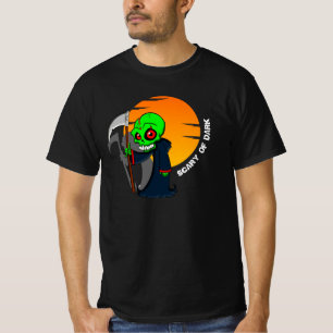 assustador da camiseta escura
