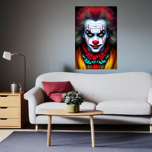 Assustador do Homem AI Art Poster