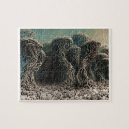 Assustador e assustador Quebra-cabeça de serra