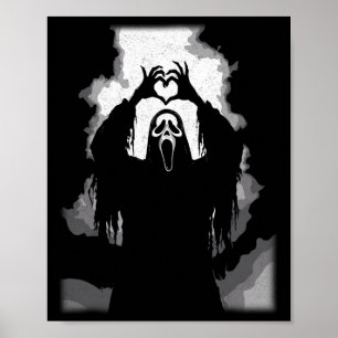 Assustador Rosto Horror Poster Halloween