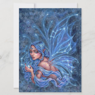 Astral Fae Fantasy Stars Constelações Cartão de Ar