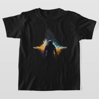 Astro-Drips: Camiseta de Arte Espacial Astronauta