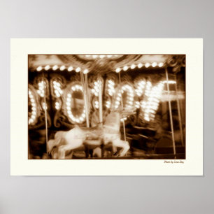 Astroland Carousel Poster