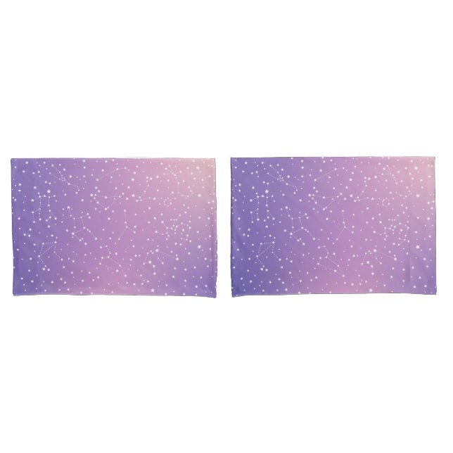 Astrologia Constelação de Estrelas Purple Pink Aur (Frente - conjunto)