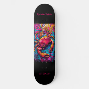 Astrologia do cancer Grafitti Personalizar skate